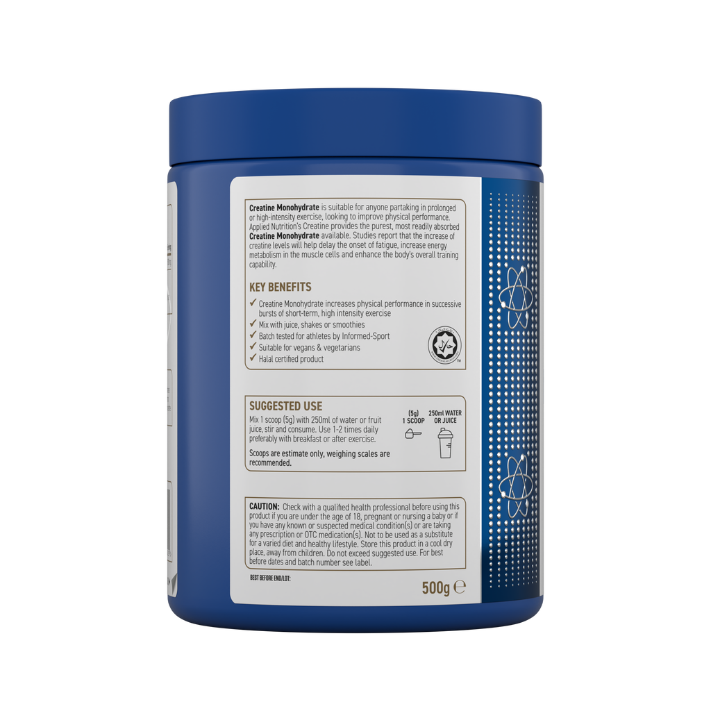 APPLIED NUTRITION CREATINE MONOHYDRATE UNFLAVOURED 500g