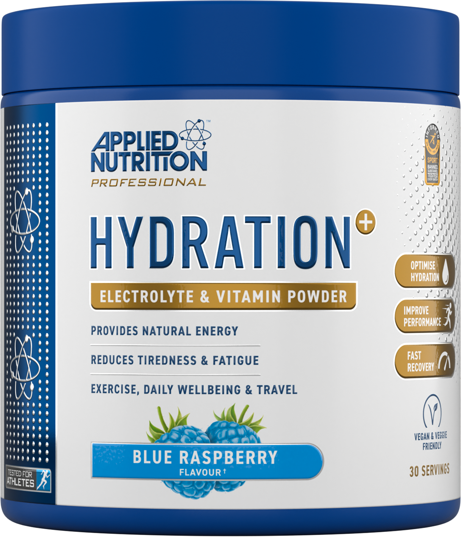 Hydration+ complete electrolyte and vitamin powder 240g (30servings)