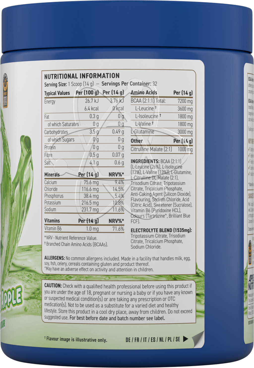 APPLIED NUTRITION BCAA AMINO-HYDRATE