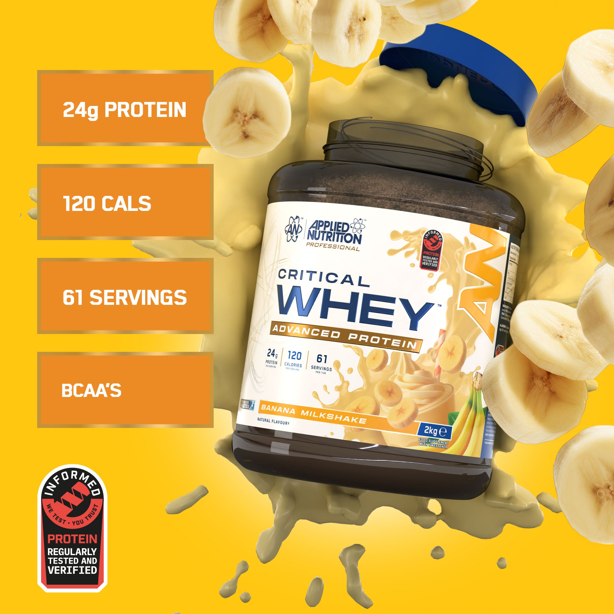 APPLIED NUTRITION CRITICAL WHEY PROTEIN 2KG