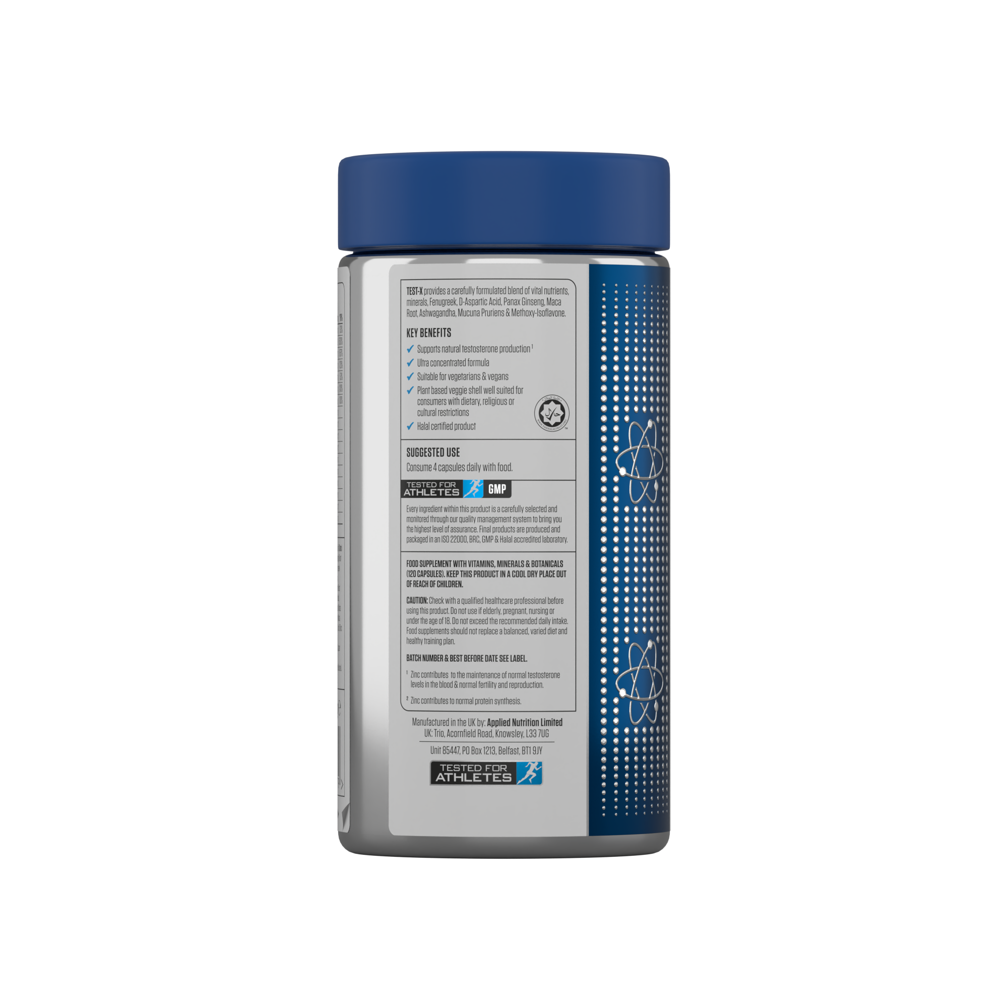 APPLIED NUTRITION TEST-X WITH FREE MILK THISTLE